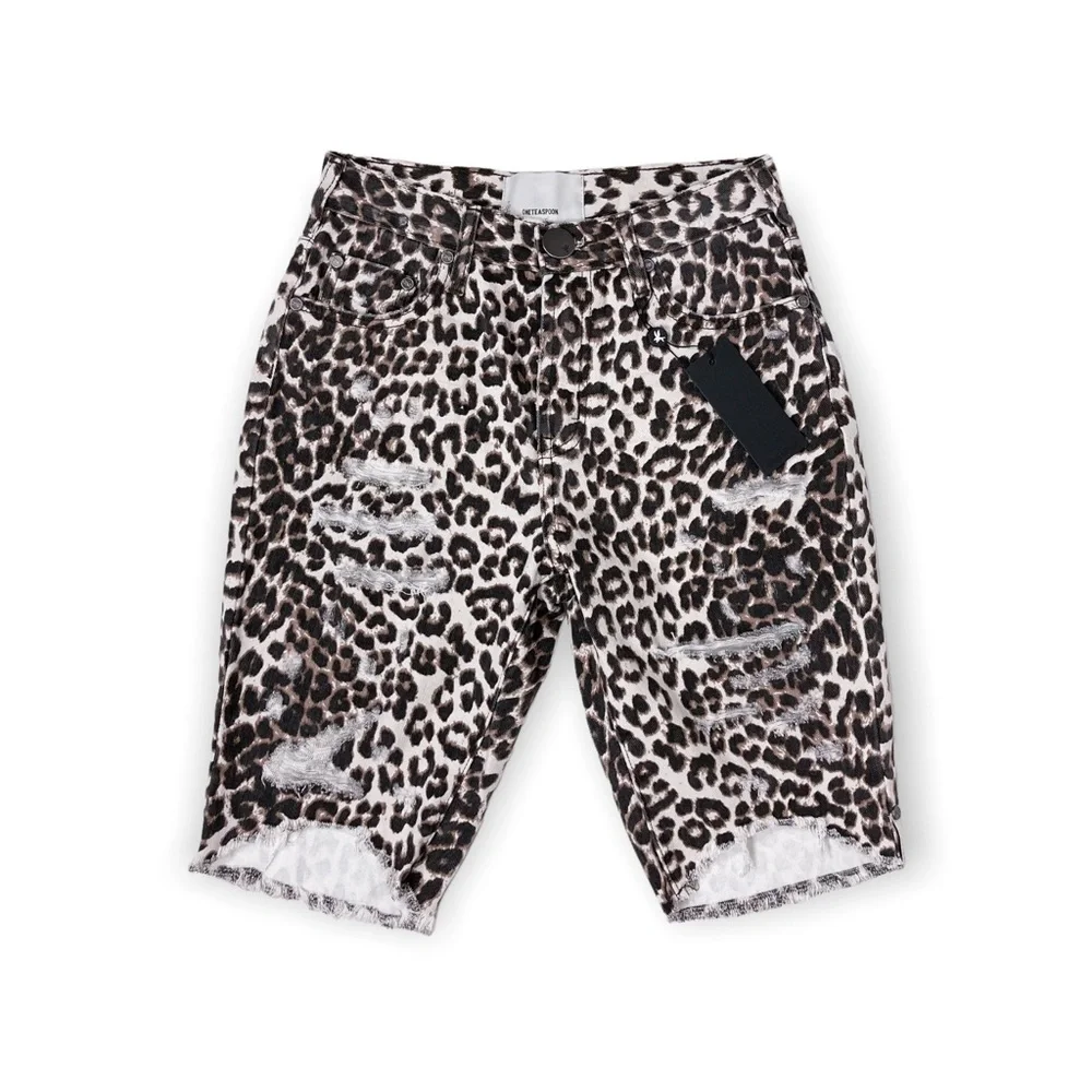 ONETEASPOON | Cut Off Truckers Mid-Waist Long Length Shorts